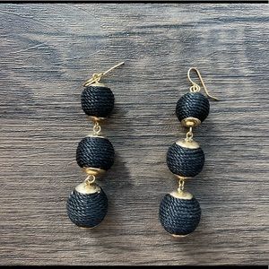 Black Bobble Earrings